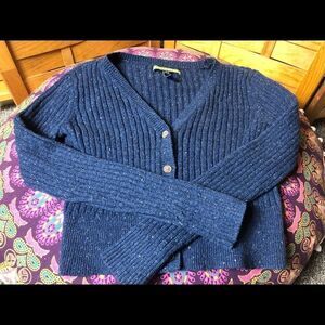 Prince and Fox Girls Blue Cardigan Sweater